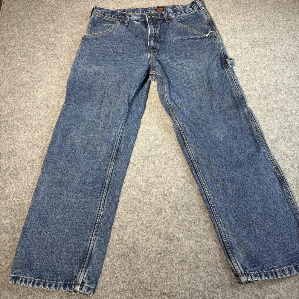 Guide Gear Jeans Men's 36x30 Carpenter Work Pants‎ Utility Flannel Lined Relaxed